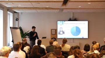 A photo of a presentation