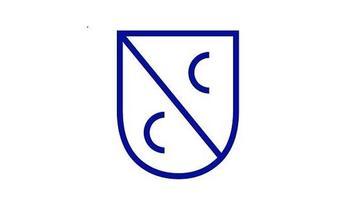 A logo with a crest made up of two Cs