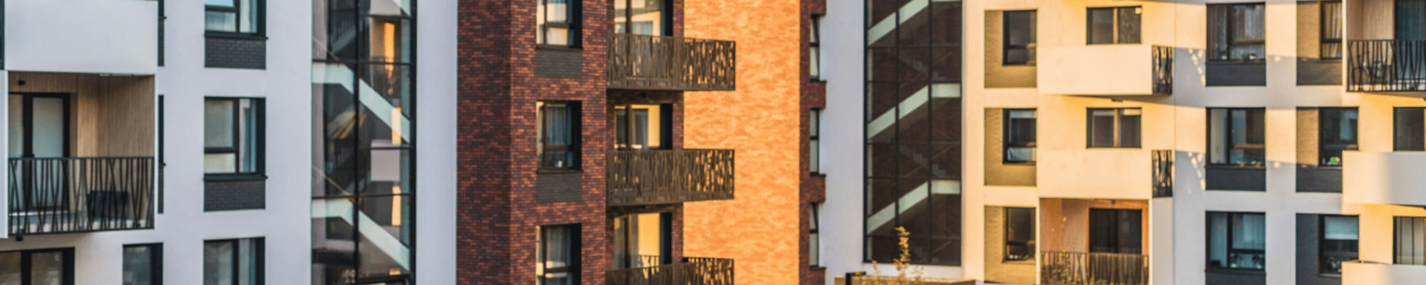 A photo of new seemingly energy efficient buildings