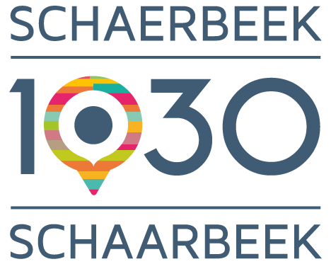 A logo saying Schaerbeek and 1030